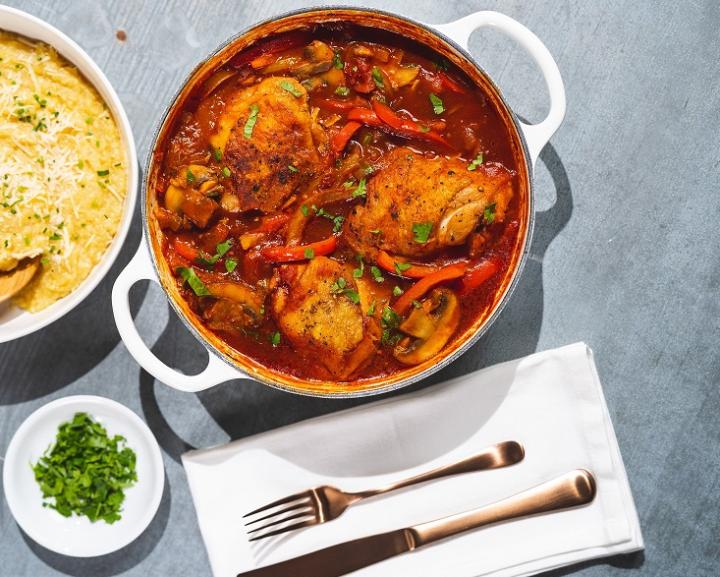 Braised Moroccan Chicken
