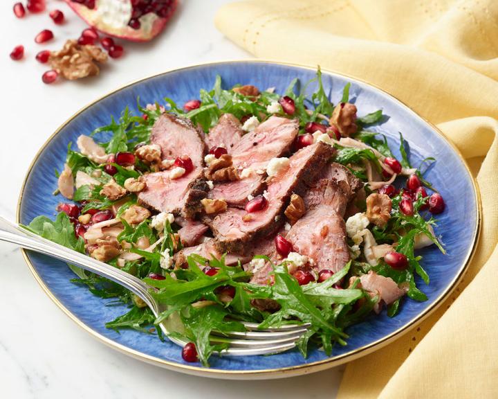 Lamb, Kale, and Pomegranate Salad
