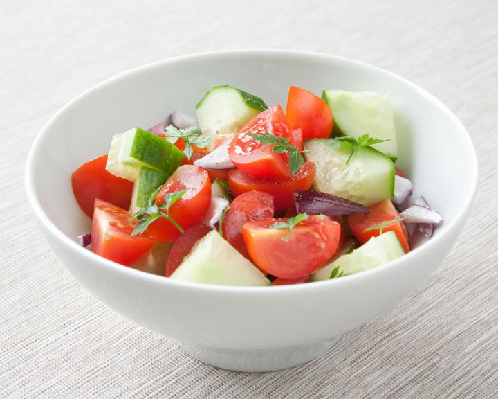Simple Summer Cucumber and Tomato Salad