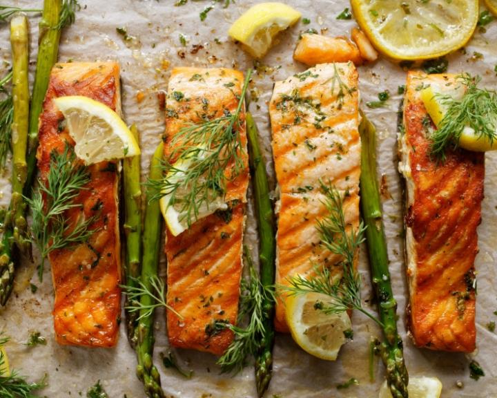 Sheet Pan Herby Salmon and Asparagus