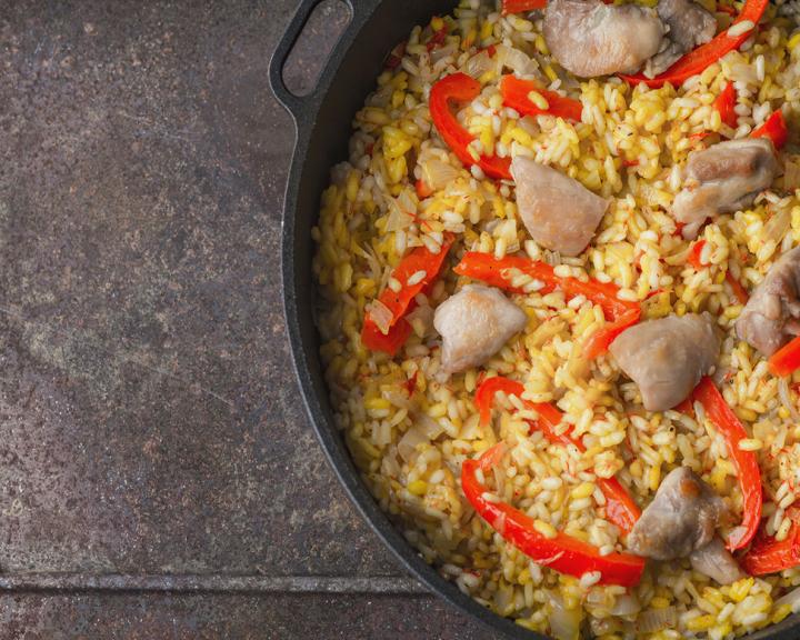 Chicken and Pepper Paella