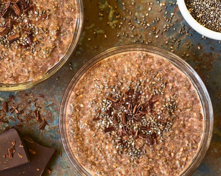 Chocolate Peanut Butter Chia Seed Pudding