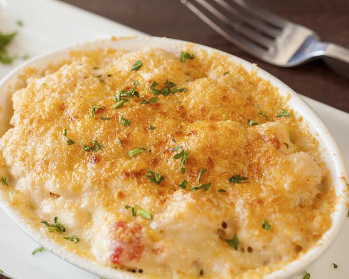 Cauliflower “Mac” and Cheese with Lobster