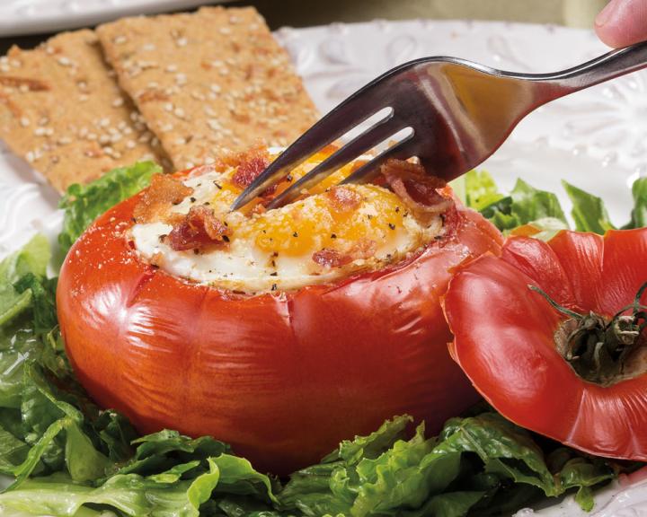 Baked Egg ‘n’ Tomato Cups