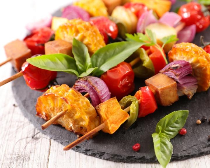 Tofu and Vegetable Skewers