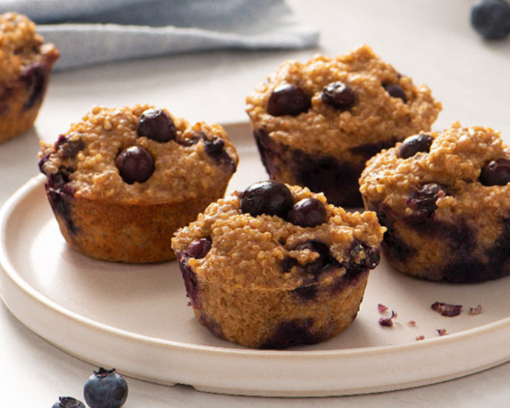 5 Ingredient Blueberry Protein Muffins