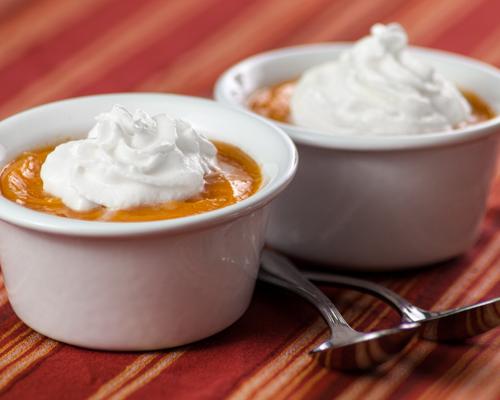 Low Fat Pumpkin Panna Cotta