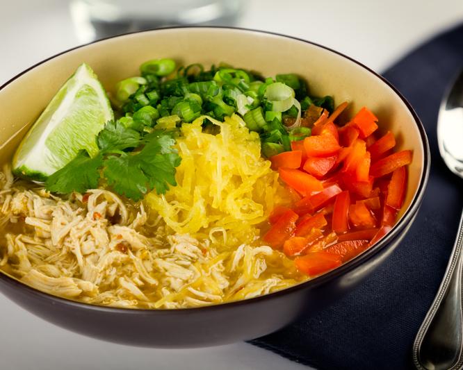 Spaghetti Squash “Ramen” Noodle Bowl